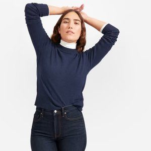 Everlane Navy Crew Neck Sweater